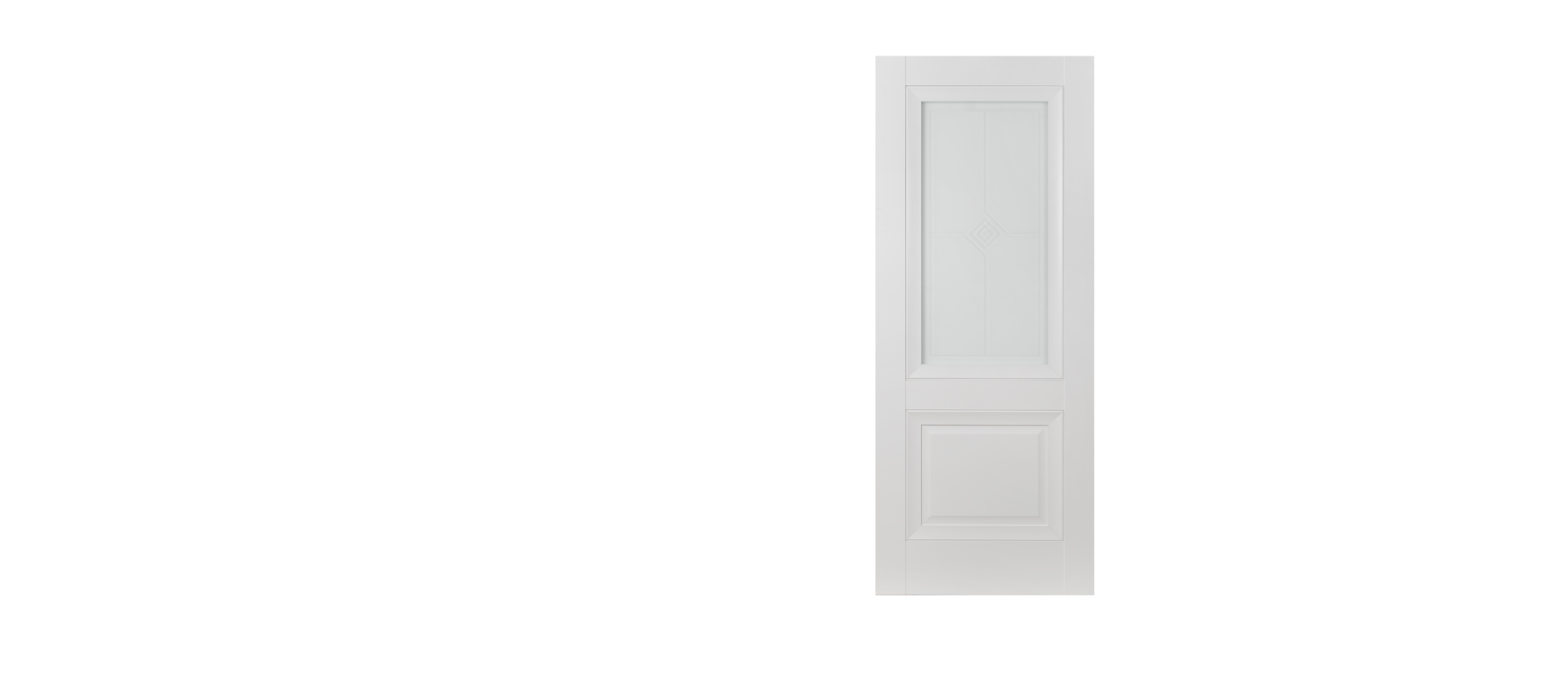 Дверь экошпон белый эмалит